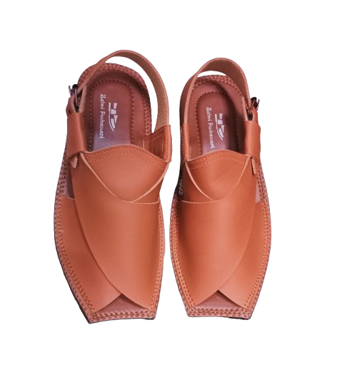 Handmade Peshawari Chappal for Men – Premium Rexine Leather Sandal with Rubber Sole | Traditional Pakistani Footwear