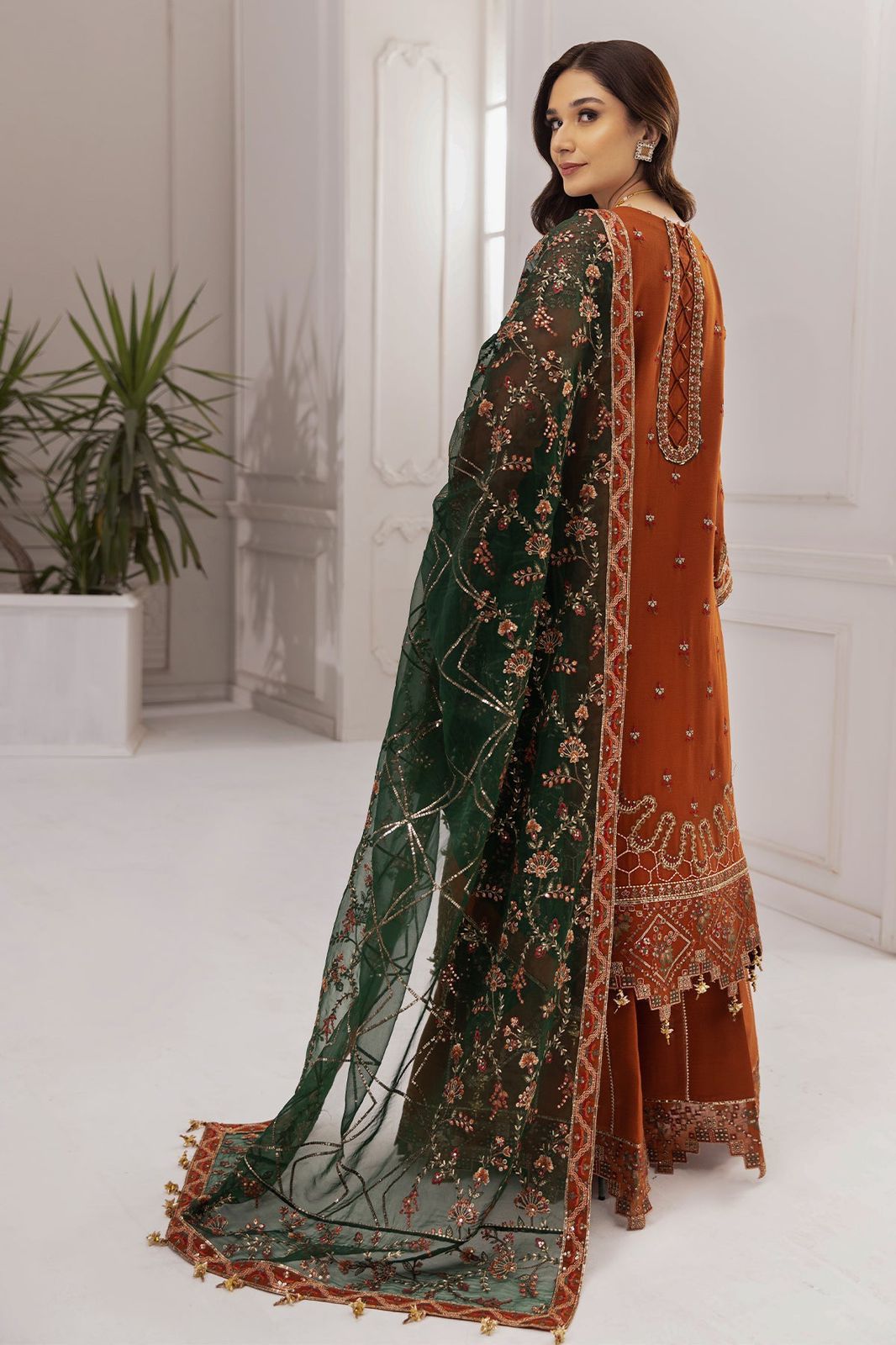 Alizeh Luxury Embroidered Chiffon Suit