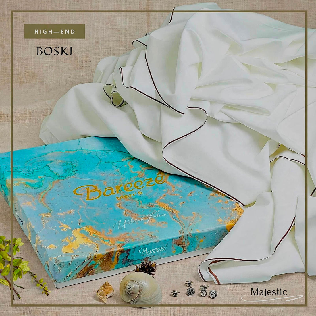 Bareeze Man High-End Boski Microfiber Wash & Wear