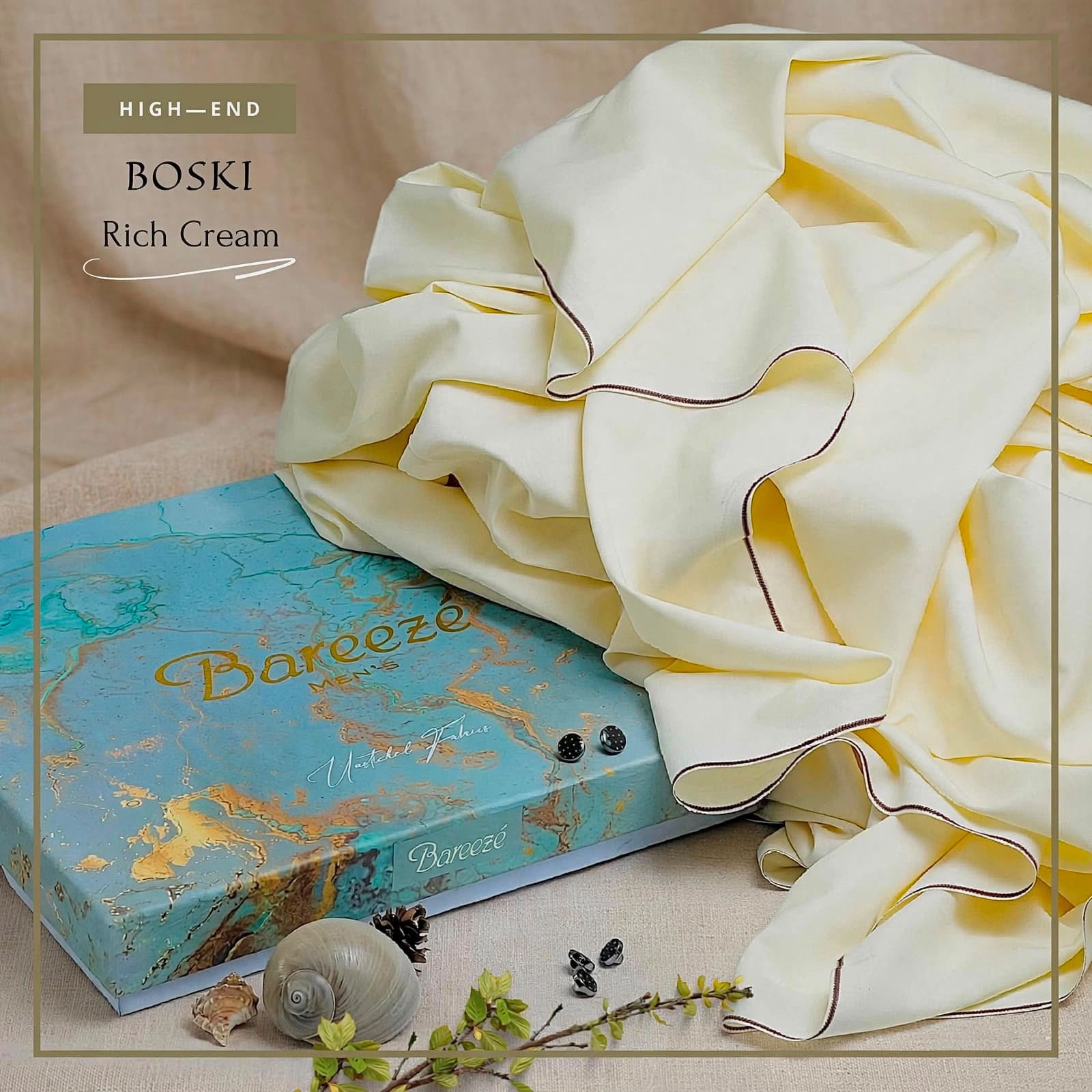 Bareeze Man High-End Boski Microfiber Wash & Wear