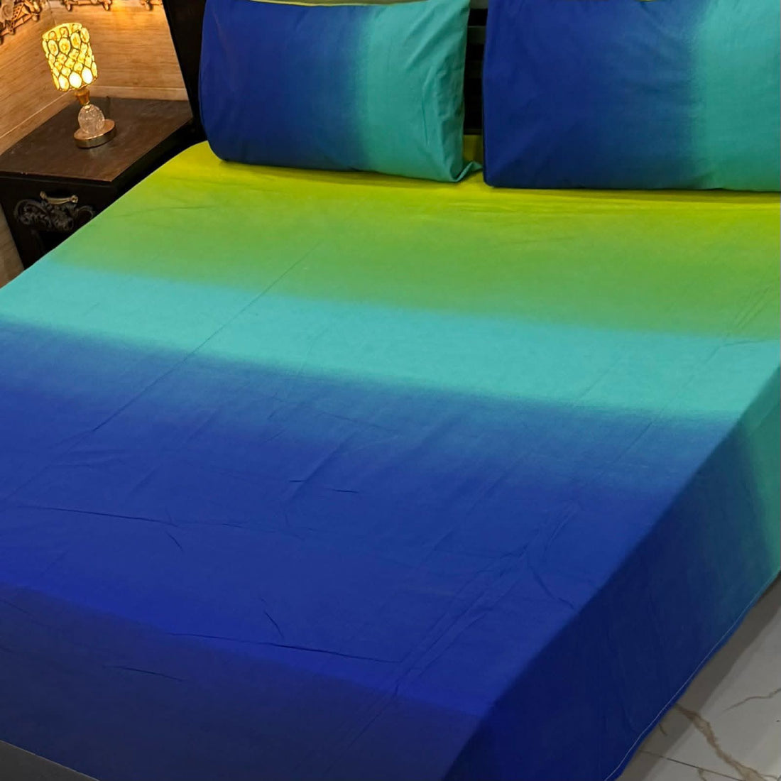 Premium Export Cotton King Size Bedsheet — 3 Piece