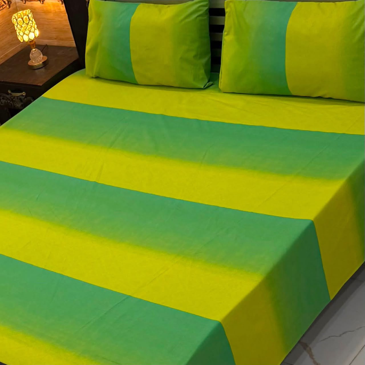Premium Export Cotton King Size Bedsheet — 3 Piece