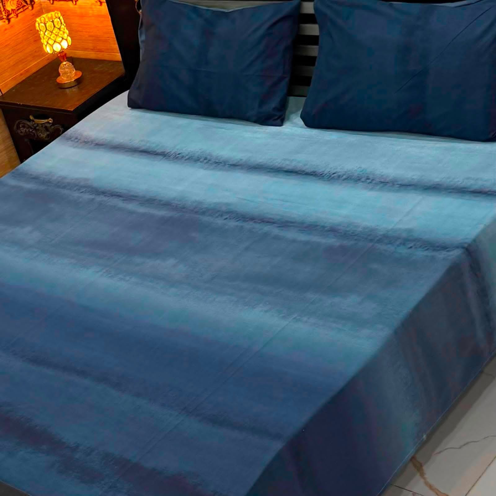 Premium Export Cotton King Size Bedsheet — 3 Piece