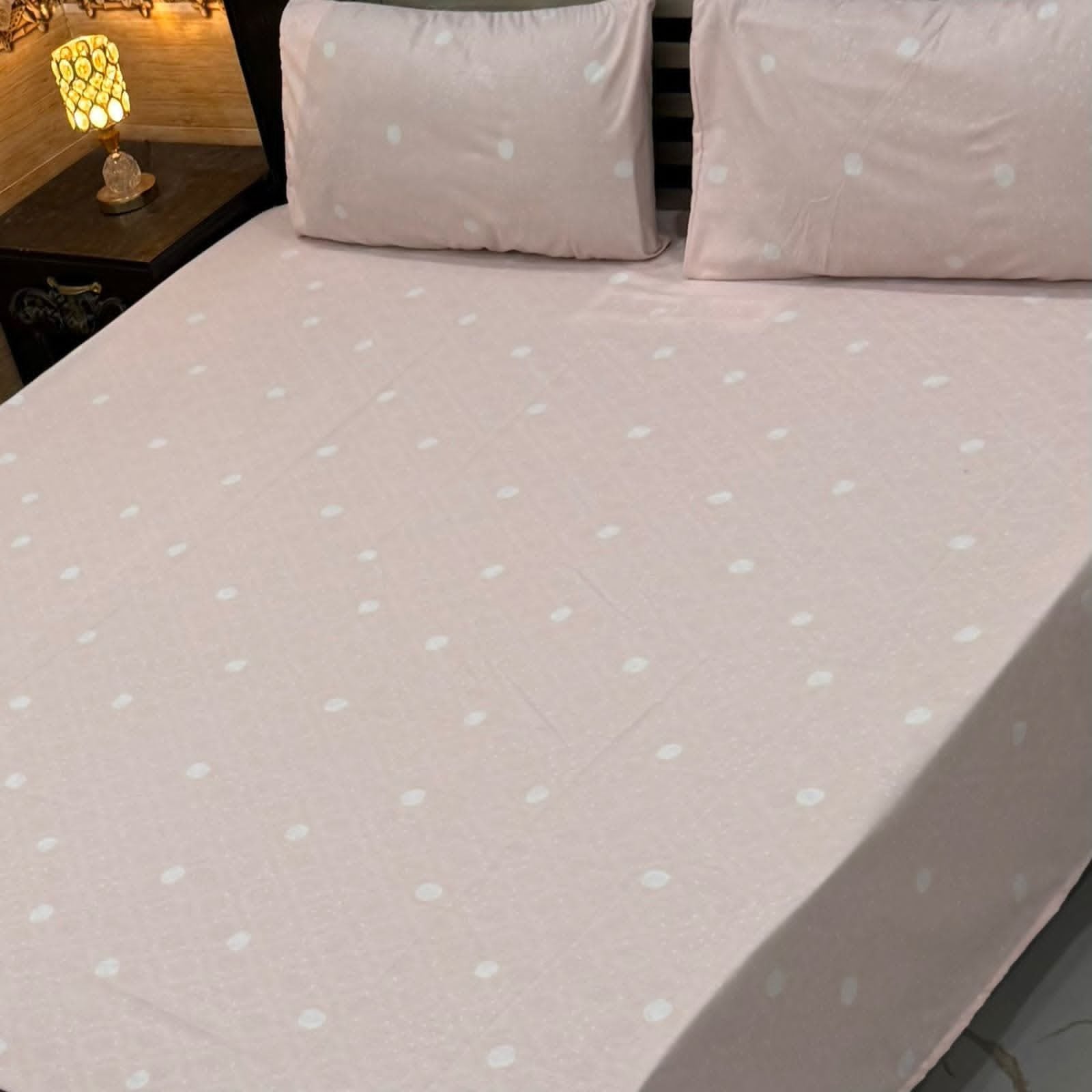 Premium Export Cotton King Size Bedsheet — 3 Piece